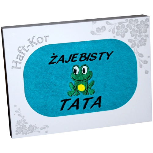 RĘCZNIK Z HAFTEM DZIEŃ OJCA 70x140 NA PREZENT