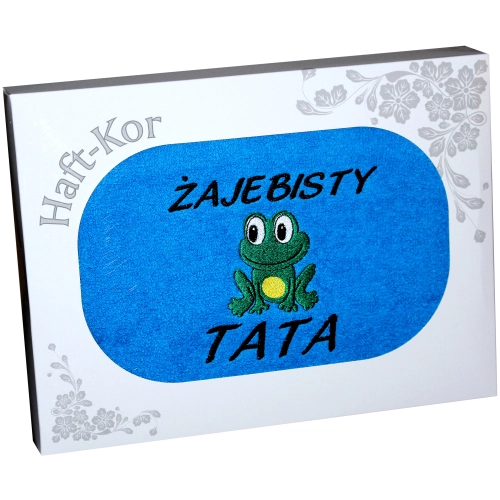 RĘCZNIK Z HAFTEM DZIEŃ OJCA 70x140 NA PREZENT