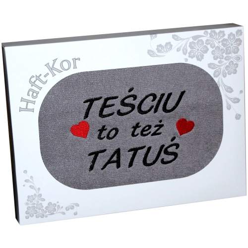 RĘCZNIK Z HAFTEM DZIEŃ OJCA 70x140 NA PREZENT