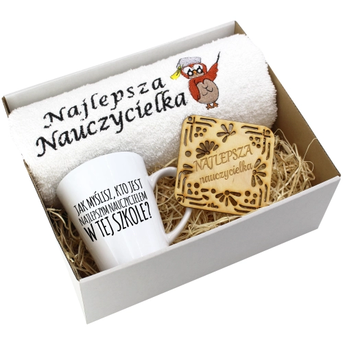 PREZENT DZIEŃ NAUCZYCIELA WYCHOWAWCY KUBEK RĘCZNIK