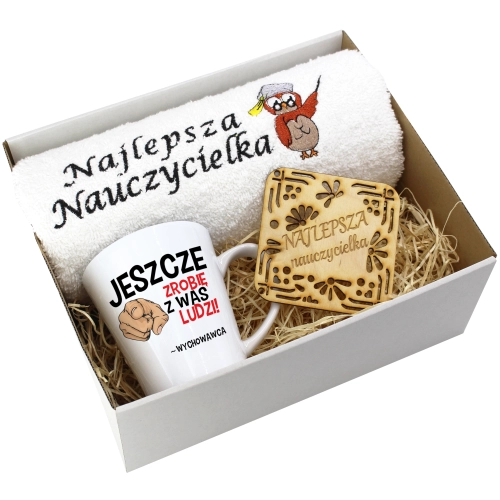 PREZENT DZIEŃ NAUCZYCIELA WYCHOWAWCY KUBEK RĘCZNIK
