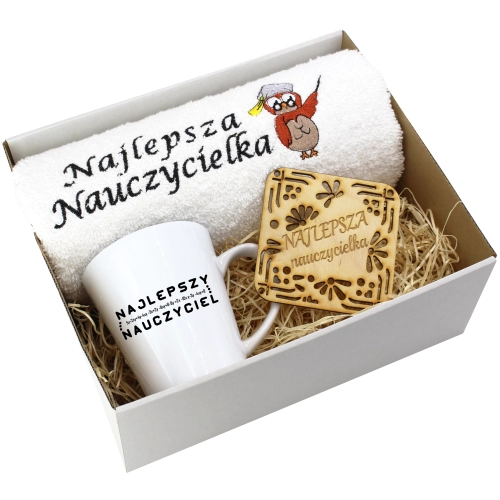 PREZENT DZIEŃ NAUCZYCIELA WYCHOWAWCY KUBEK RĘCZNIK