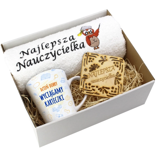 PREZENT DZIEŃ NAUCZYCIELA WYCHOWAWCY KUBEK RĘCZNIK