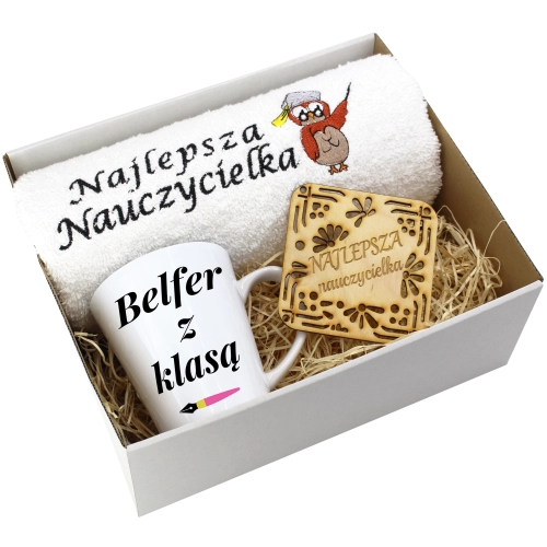 PREZENT DZIEŃ NAUCZYCIELA WYCHOWAWCY KUBEK RĘCZNIK