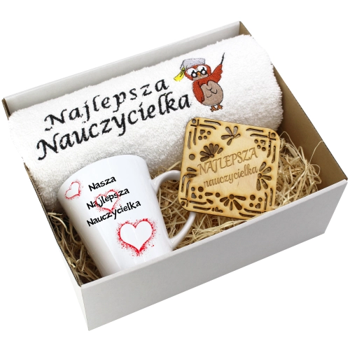 PREZENT DZIEŃ NAUCZYCIELA WYCHOWAWCY KUBEK RĘCZNIK