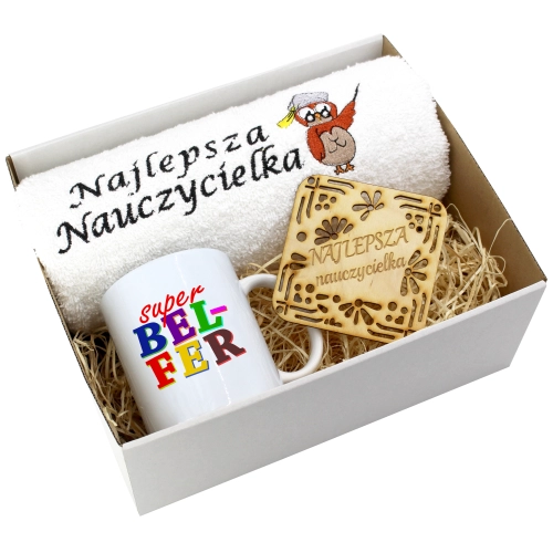PREZENT DZIEŃ NAUCZYCIELA WYCHOWAWCY KUBEK RĘCZNIK