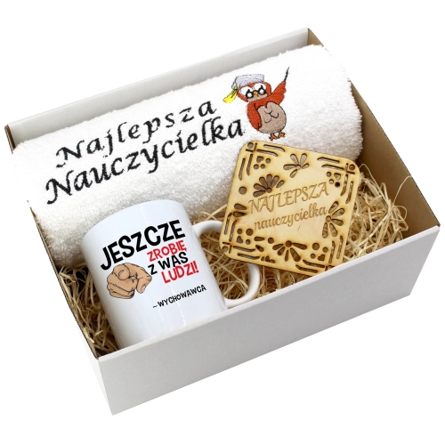 PREZENT DZIEŃ NAUCZYCIELA WYCHOWAWCY KUBEK RĘCZNIK