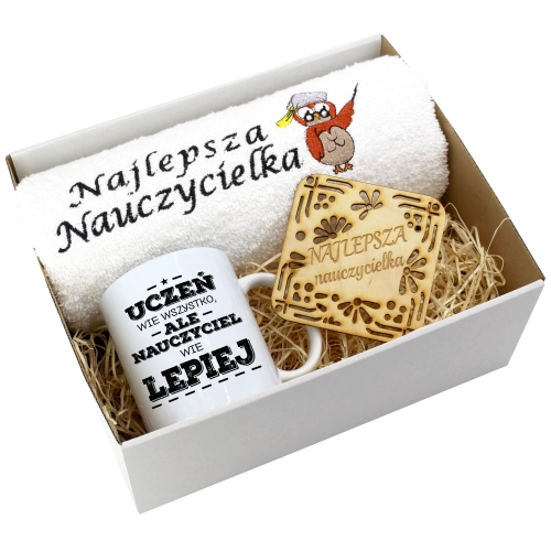 PREZENT DZIEŃ NAUCZYCIELA WYCHOWAWCY KUBEK RĘCZNIK