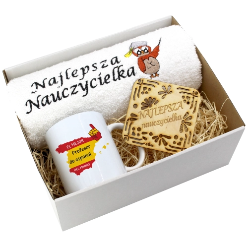 PREZENT DZIEŃ NAUCZYCIELA WYCHOWAWCY KUBEK RĘCZNIK