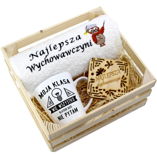 PREZENT DZIEŃ NAUCZYCIELA WYCHOWAWCY KUBEK RĘCZNIK