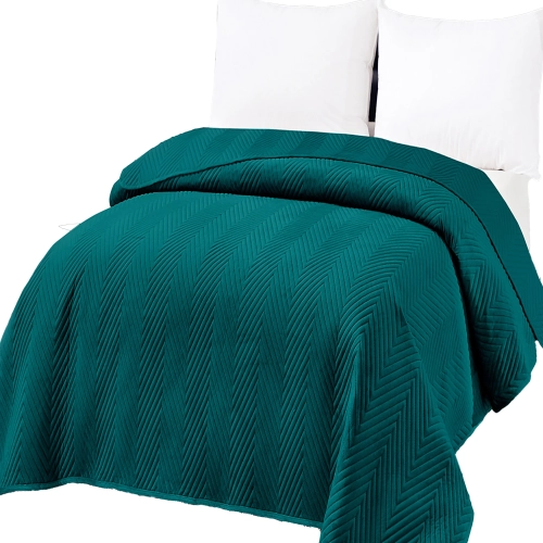 NARZUTA WELUROWA 70x160 NA FOTEL PREMIUM VELVET PIKOWANA TURKUS