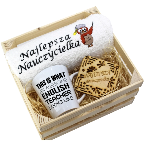 PREZENT DZIEŃ NAUCZYCIELA WYCHOWAWCY KUBEK RĘCZNIK