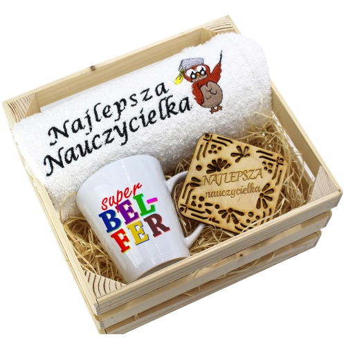 PREZENT DZIEŃ NAUCZYCIELA WYCHOWAWCY KUBEK RĘCZNIK