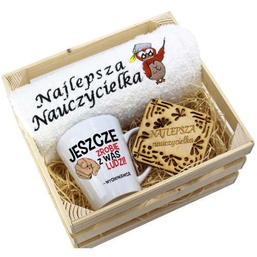 PREZENT DZIEŃ NAUCZYCIELA WYCHOWAWCY KUBEK RĘCZNIK