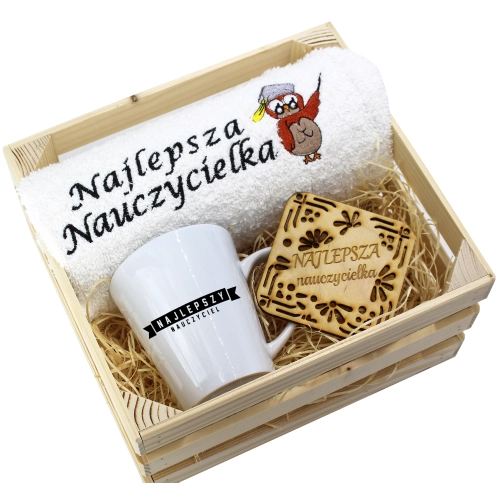 PREZENT DZIEŃ NAUCZYCIELA WYCHOWAWCY KUBEK RĘCZNIK