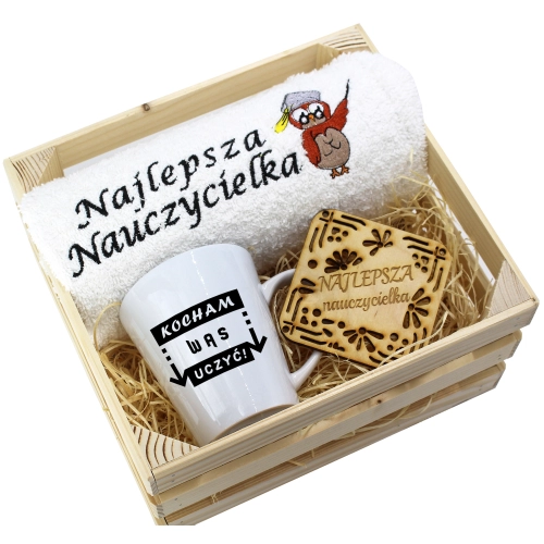 PREZENT DZIEŃ NAUCZYCIELA WYCHOWAWCY KUBEK RĘCZNIK