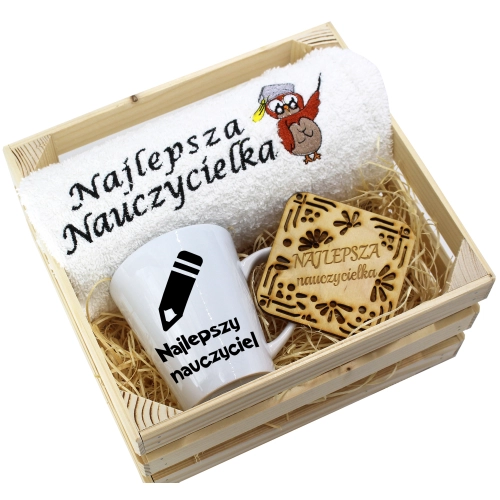 PREZENT DZIEŃ NAUCZYCIELA WYCHOWAWCY KUBEK RĘCZNIK
