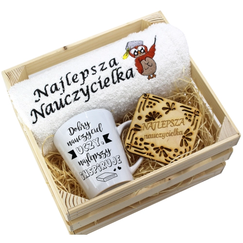 PREZENT DZIEŃ NAUCZYCIELA WYCHOWAWCY KUBEK RĘCZNIK