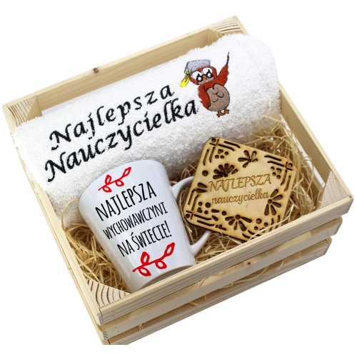 PREZENT DZIEŃ NAUCZYCIELA WYCHOWAWCY KUBEK RĘCZNIK