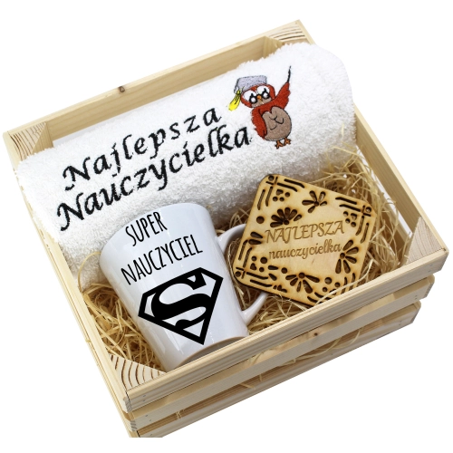PREZENT DZIEŃ NAUCZYCIELA WYCHOWAWCY KUBEK RĘCZNIK