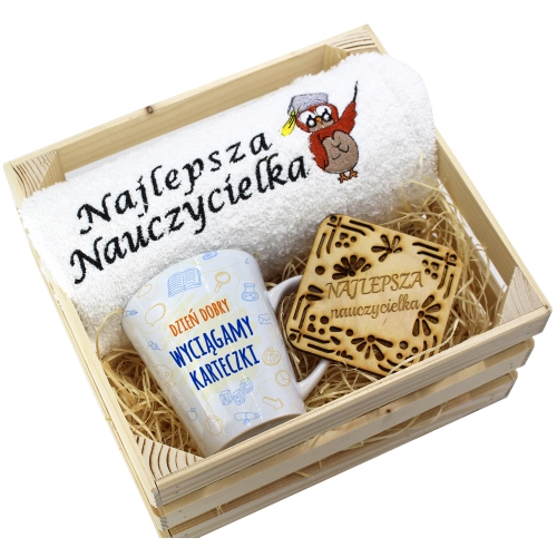 PREZENT DZIEŃ NAUCZYCIELA WYCHOWAWCY KUBEK RĘCZNIK