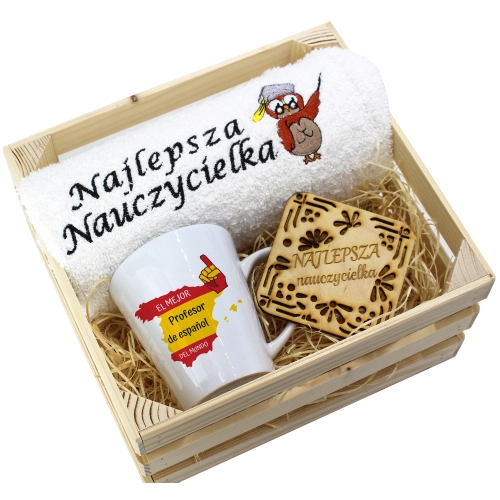 PREZENT DZIEŃ NAUCZYCIELA WYCHOWAWCY KUBEK RĘCZNIK