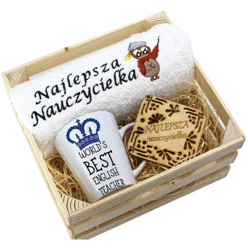 PREZENT DZIEŃ NAUCZYCIELA WYCHOWAWCY KUBEK RĘCZNIK
