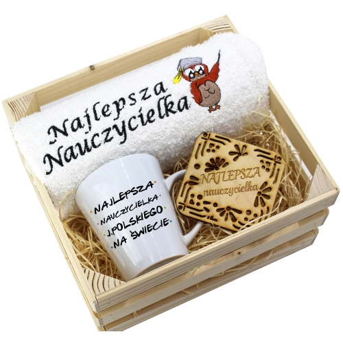 PREZENT DZIEŃ NAUCZYCIELA WYCHOWAWCY KUBEK RĘCZNIK