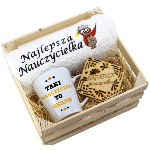 PREZENT DZIEŃ NAUCZYCIELA WYCHOWAWCY KUBEK RĘCZNIK
