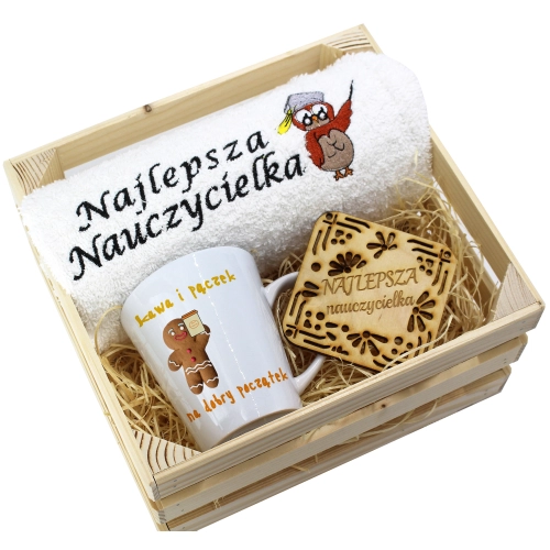 PREZENT DZIEŃ NAUCZYCIELA WYCHOWAWCY KUBEK RĘCZNIK