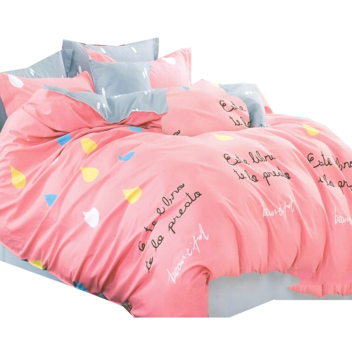 KOMPLET POŚCIELI 100% BAWEŁNA DWUSTRONNA POŚCIEL 140x200 +2 POSZEWKI