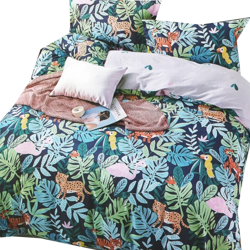 KOMPLET POŚCIELI 100% BAWEŁNA DWUSTRONNA POŚCIEL 150x200 +2 POSZEWKI