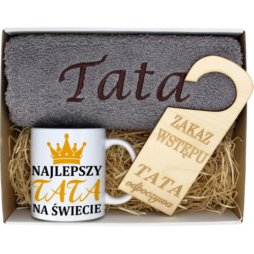 PREZENT DZIEŃ OJCA RĘCZNIK KUBEK TATA TATY OJCIEC