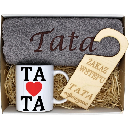 PREZENT DZIEŃ OJCA RĘCZNIK KUBEK TATA TATY OJCIEC