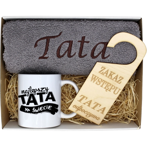 PREZENT DZIEŃ OJCA RĘCZNIK KUBEK TATA TATY OJCIEC