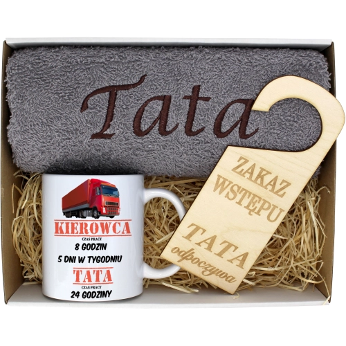 PREZENT DZIEŃ OJCA RĘCZNIK KUBEK TATA TATY OJCIEC