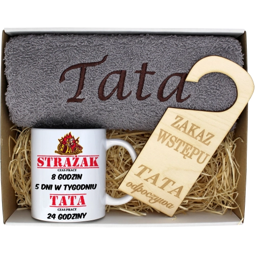 PREZENT DZIEŃ OJCA RĘCZNIK KUBEK TATA TATY OJCIEC