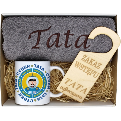 PREZENT DZIEŃ OJCA RĘCZNIK KUBEK TATA TATY OJCIEC
