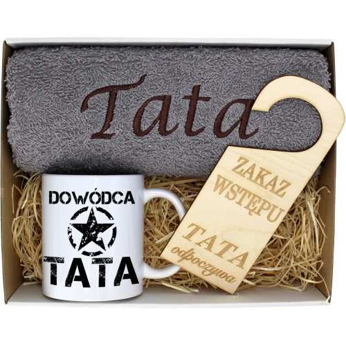 PREZENT DZIEŃ OJCA RĘCZNIK KUBEK TATA TATY OJCIEC