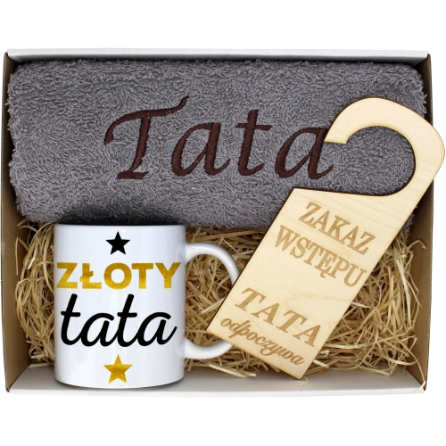 PREZENT DZIEŃ OJCA RĘCZNIK KUBEK TATA TATY OJCIEC