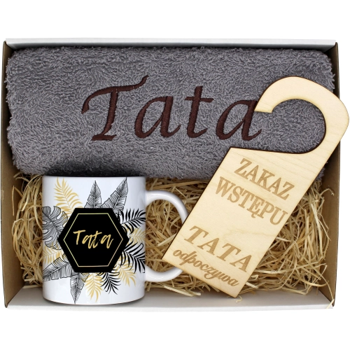 PREZENT DZIEŃ OJCA RĘCZNIK KUBEK TATA TATY OJCIEC