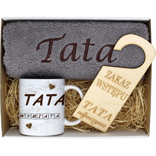 PREZENT DZIEŃ OJCA RĘCZNIK KUBEK TATA TATY OJCIEC