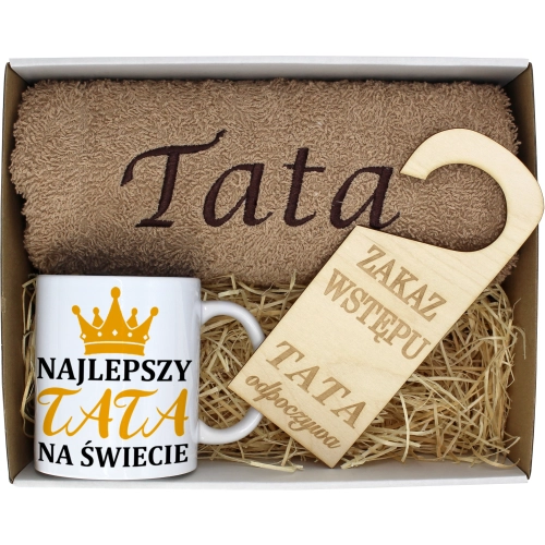 PREZENT DZIEŃ OJCA RĘCZNIK KUBEK TATA TATY OJCIEC