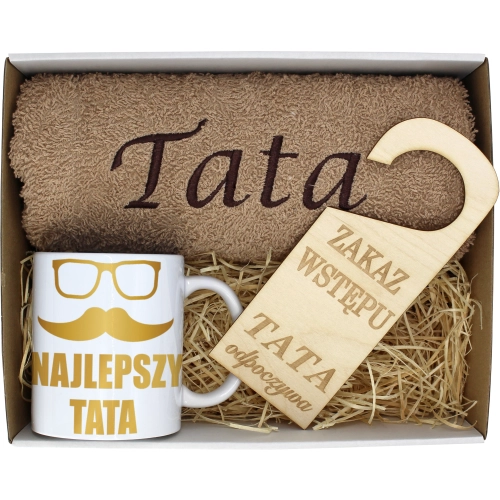 PREZENT DZIEŃ OJCA RĘCZNIK KUBEK TATA TATY OJCIEC