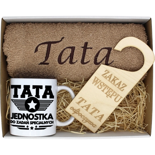 PREZENT DZIEŃ OJCA RĘCZNIK KUBEK TATA TATY OJCIEC