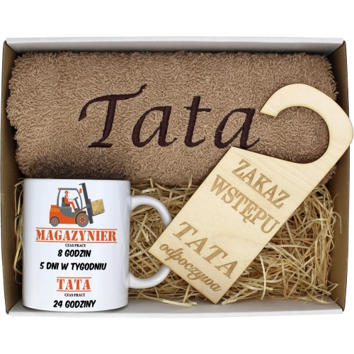 PREZENT DZIEŃ OJCA RĘCZNIK KUBEK TATA TATY OJCIEC