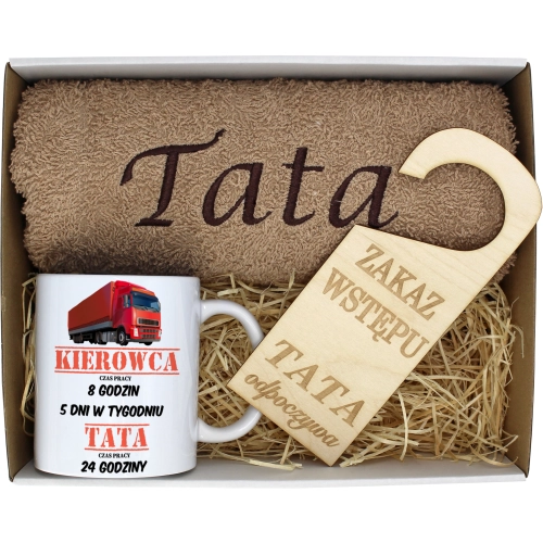 PREZENT DZIEŃ OJCA RĘCZNIK KUBEK TATA TATY OJCIEC