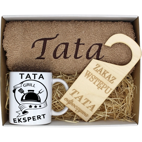 PREZENT DZIEŃ OJCA RĘCZNIK KUBEK TATA TATY OJCIEC