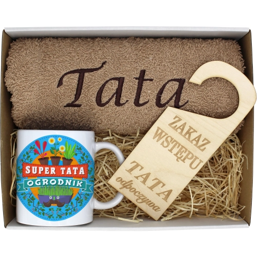 PREZENT DZIEŃ OJCA RĘCZNIK KUBEK TATA TATY OJCIEC