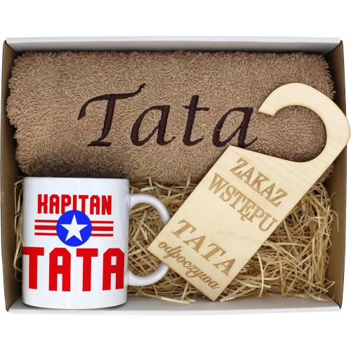PREZENT DZIEŃ OJCA RĘCZNIK KUBEK TATA TATY OJCIEC